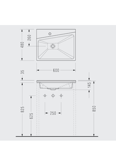 Serel - 4life Lavabo Beyaz 48x60 Cm  - Fl01txs110ab- Diğer