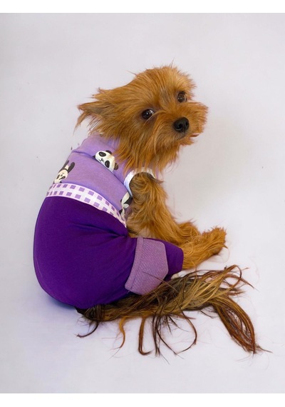 Kemique Chique Purple Panda Tulum Köpek Kıyafeti