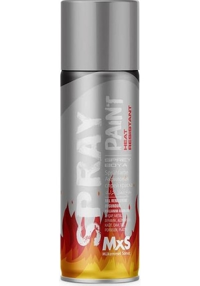 Mxs Isıya Dayanıklı Sprey Boya Gümüş Renk 400ml