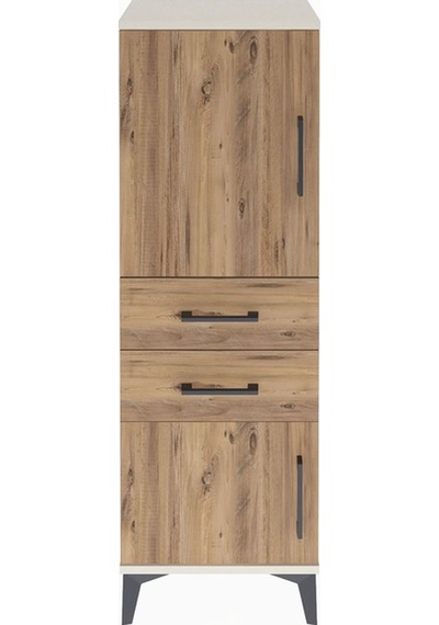 Arges Dolap 2 Raflı 2 Çekmeceli 2 Kapaklı 44x30x134 Aytaşı-çam Aytaşı