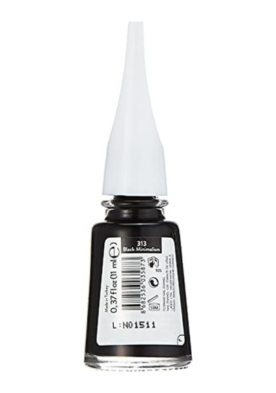 Klasik Parlak Bitişli Yüksek Pigmentli Oje Nail Enamel 313 Black Minimalism New 2 Paketi Diğer