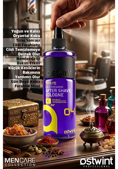 Ostwint After Shave Oryantal Kokulu Tıraş Kolonyası No:4 400ml - Erkek Bakımında Etkili Ve Kalıcı Koku