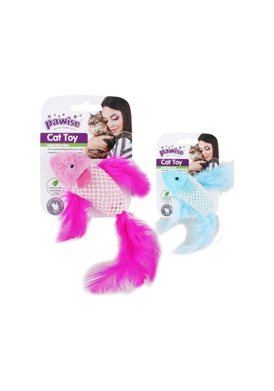 Hnrlıshp Pawise Catnipli Peluş Balık Kedi Oyuncağı 9 Cm