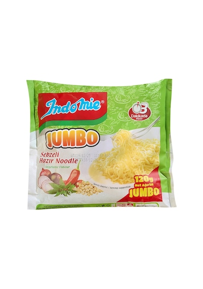 Indomie Jumbo Hazır Noodle 120 G Sebzeli - Pratik Ve Lezzetli Atıştırmalık 5'li Avantaj Paketi Tarı