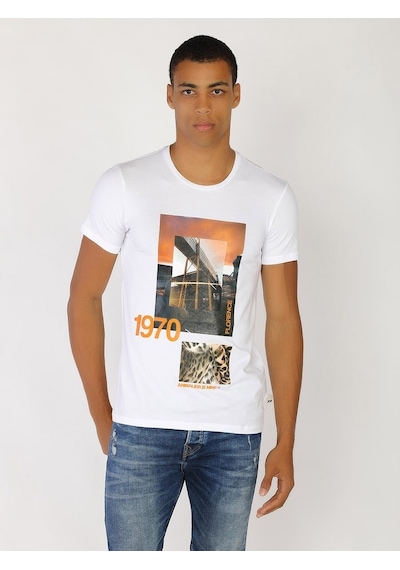 Roberto Cavalli Erkek Tshirt /M.Rob.0421.14024 Beyaz