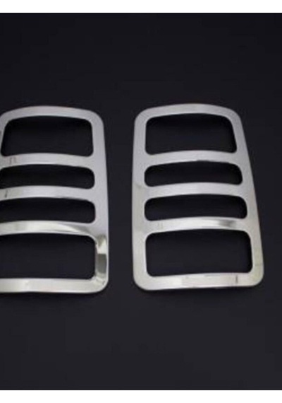 Volkswagen Caddy 2010-2015 Krom Stop Çerçevesi 2 Parça Paslanmaz Çelik