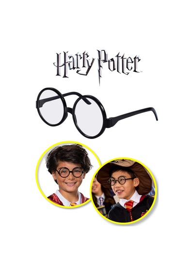 Harry Potter Gryffindor Figür Kostüm Aksesuarı Çocuk Boy Gözlük Siyah Çerçeveli 6 Yaş +