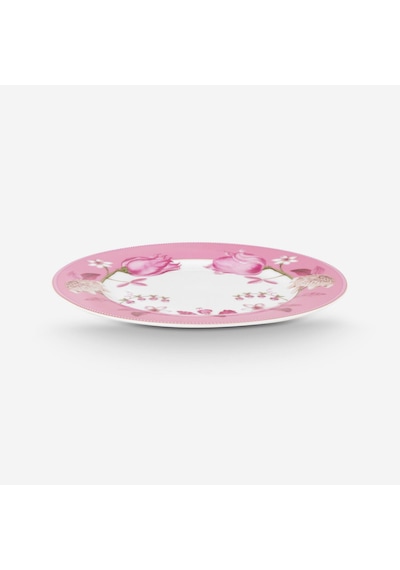 Pembe Porselen Kahvaltı Tabağı 23 Cm
