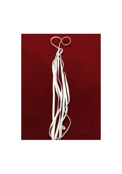50 Mt Beyaz Yassı Maske Lastiği 5 Mm Örme Lastik Beyaz - 34331275 Diğer