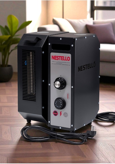Nestello Elektrikli Isıtıcı 3400w, 3 Kademeli Ayar, Sessiz Fanlı Isıtıcı