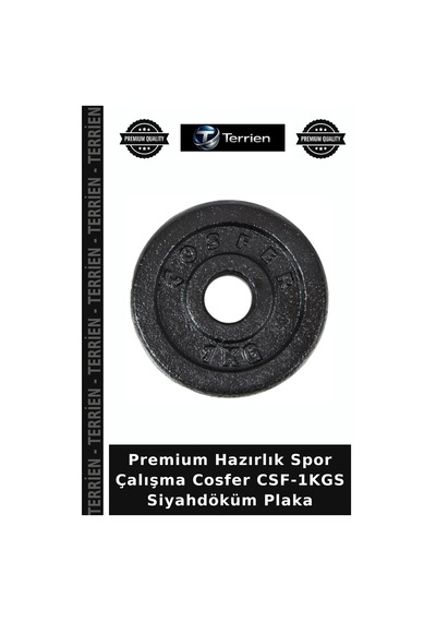 Premium Hazırlık Spor Çalışma Cosfer Csf-1kgs Siyahdöküm Plaka
