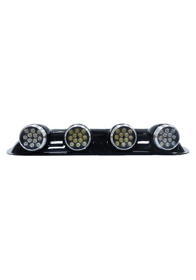 Space Space Offroad Sis Lambası 12x4 Led Yuvarlak Siyah /lass243 O A40169