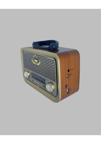 Northcity Taşınabilir Nostalji Radyo Bluetooth Usb Aux Girişli Ahşap Tasarım Modern Estetik Ve Klasik Ses