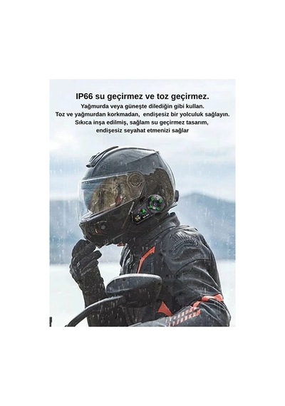 D2-6x 1000m Mesafeli 6 Kanallı İntercom Bluetooth Motosiklet Kask Kulaklığı İntercom Kulaklık 57412489