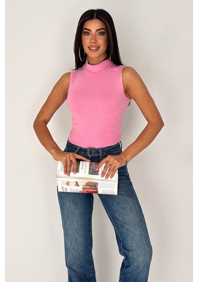 Noa & Noa Kadın Kolsuz Boğazlı Basic Body Sleek Core Pembe Noa & Noa Kadın Kolsuz Boğazlı Basic Body Sleek Core Pembe