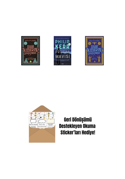 Dahi İkizlerin Serüvenleri - Faizabad'ın Beş Fakiri + Prusya Mavisi + Dahi İkizlerin Serüvenleri - Babilli Mavi Cin + Okuma Sticker'ları