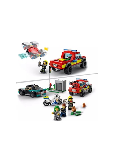 LEGO® City 60319 İtfaiye Kurtarma Operasyonu ve Polis Takibi 60319 295 Parça