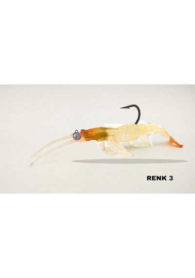 Avlivari 3D Shrimp 7.62Cm Silikon Karides