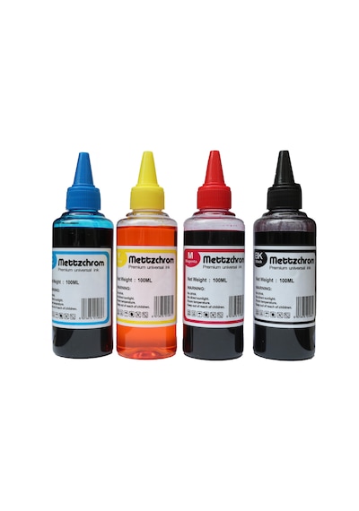 Mettzchrom Mürekkep Canon Uyumlu Mürekkep Seti 4x100 ml