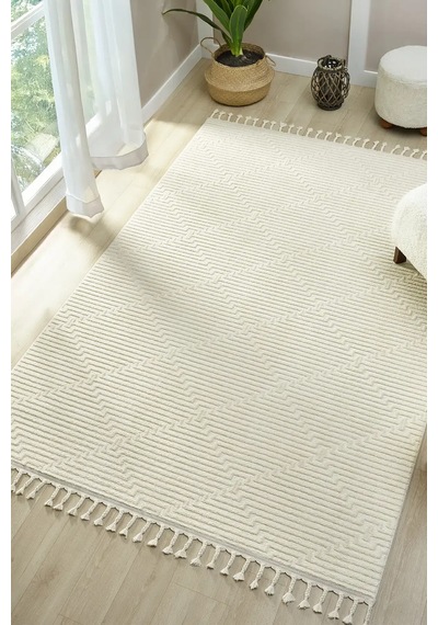 Seyran Halı Magic 1100 Krem Polyester Makine Halısı