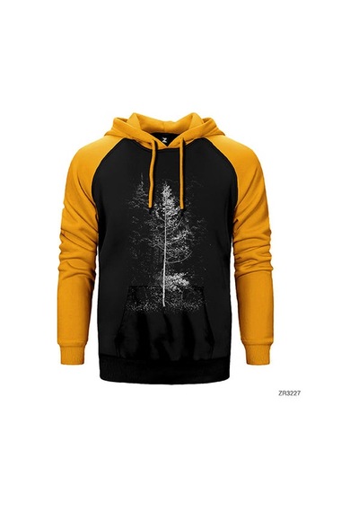 Forest Sarı Renk Reglan Kol Sweatshirt / Hoodie