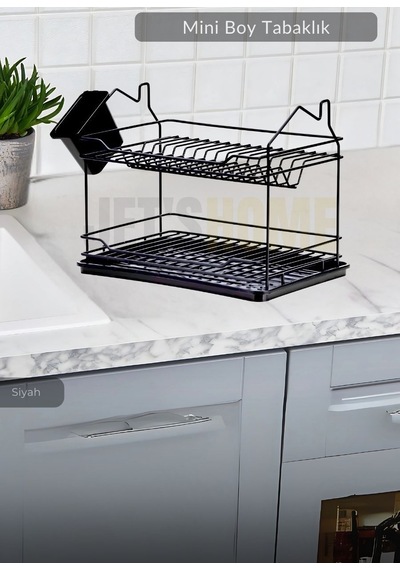 Jet's Home Mini Boy Bulas Iklık Tezgah U Stu Tabaklık Bpa Free Bulas Ik Sepeti Siyah 23x33x25 siyah