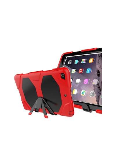 Apple iPad Uyumlu 5 Air 9.7 Kılıf Griffin Tablet Kapak - Kırmızı Tablet Kılıfı