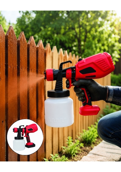 Şarjlı Boya Püskürtme Tabancası 21v 800 Ml
