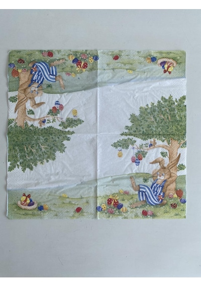 Herlitz Decor Tavşan Desenli Kağıt Peçete 20li 33x33cm