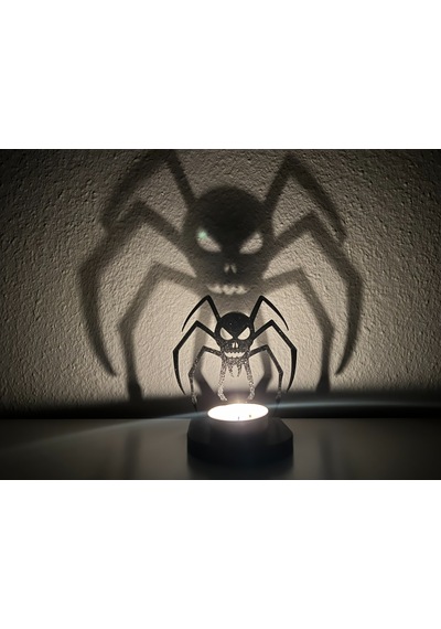 Örümcek Figürlü Tealight Mumluk Cadılar Bayramı Gotik Dekoratif Mum Tutucu Diğer