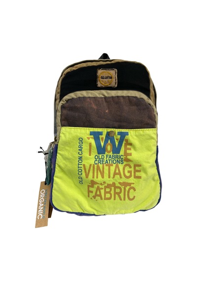 Old Cotton Cargo Kaliteli Vintage Salaş Disayn Günlük Gezi Spor Sırt Çantası Matanza Bag 30x42cm Siyah