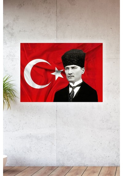 Lucena Metal Baskılı Atatürk Koleksiyonu Tablo No 23- 20 Cm X 30 Cm