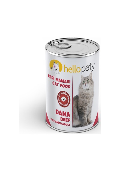 Hello Paty Dana Etli Konserve Yetişkin Kedi Maması 415 G