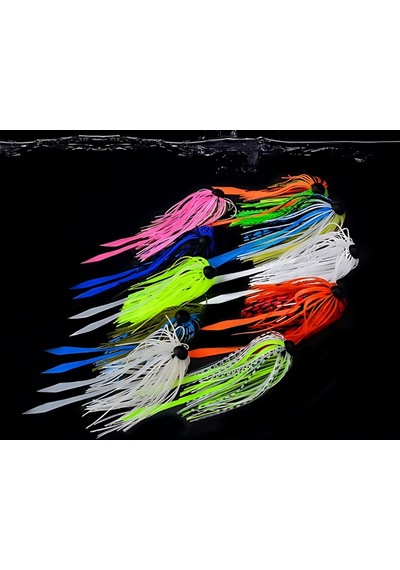 Hokkaido 10 Adet Farklı Renklerde,glow,simli,2.25 Gram Tai Rubber,fly,jig Head Etek,silikon Etek,