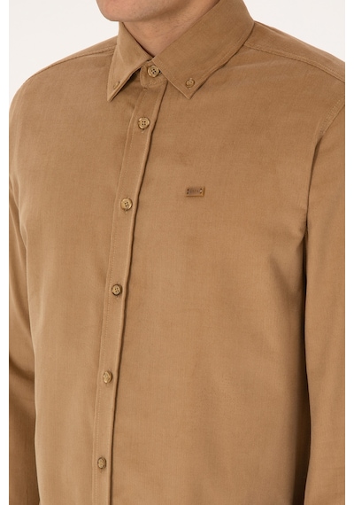 U.s. Polo Assn. Erkek Petrol Gömlek Desenli 50315915-vr151 Oıl