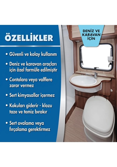 Starbrite - Tuvalet Klozet Temizleyici Deniz Ve Karavan Tipi 500 Ml : Sert Ovma Gerektirmeyen, Vanaları Ve Contaları Koruyan Profesyonel Çözüm