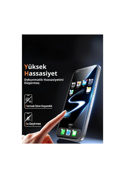İphone 14 Tam Uyumlu 8k Çerçevesiz Tam Kaplayan 300cc Anti-satic Esd Ekran Koruyucu 9htemperli Cam