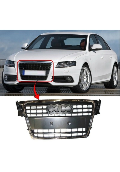 Audi A4 Ön Panjur Izgara S4 Model 2008-2011 Arası B8 Kasa
