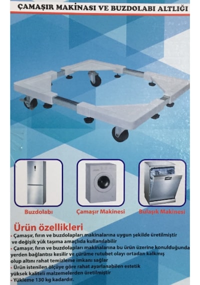 Teleskopik Buzdolabı Altlığı Çamaşır Makinesi Çeksür - 472306797