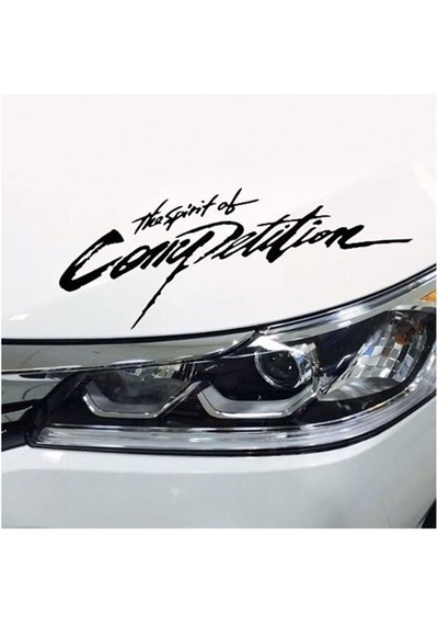 The Spirit Of Competition Oto Sticker Siyah 30 8 Cm