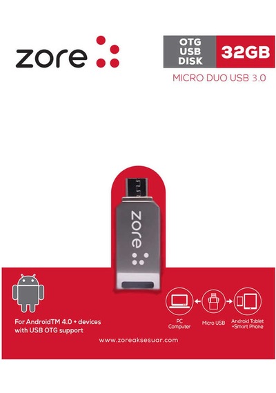 Zore 3.0 Micro Metal Otg 32 Gb