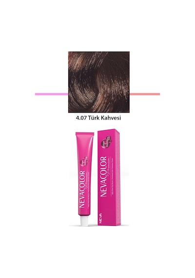 Premium 4.07 Türk Kahvesi - Kalıcı Saç Boyası 50 G Tüp