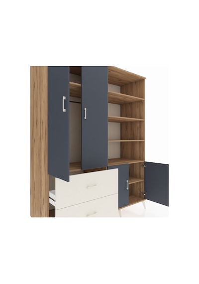 Kronos Gardrop 7 Raflı 2 Çekmeceli Tek Askılı 176x59x221 Çam-antrasit/aytaşı Antrasit/aytaşı Kronos Gardrop 7 Raflı 2 Çekmeceli Tek Askılı 176x59x221 Çam-antrasit/aytaşı Antrasit/aytaşı