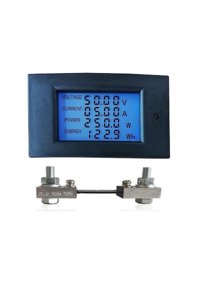 WZ-DM100 100V 100A Voltmetre Ampermetre - 75mV Şönt Direnç