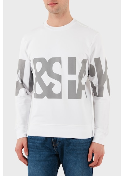Paul & Shark Erkek Sweat 24411862 010 Beyaz Beyaz