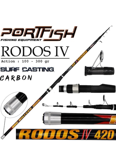 Portfish Rodos 4 Surf 420 Cm Olta Kamışı 100-300 Gr