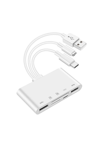 Daytona Nk1032Pro Type-C Lightning Usb-A To 2Xusb 3.0 Sd Micro Sd