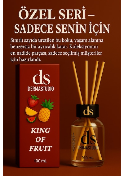 Ds King Of Fruit Tropikal Meyve Kokulu Premium Bambu Oda Kokusu 100 Ml Karışık