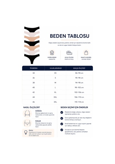 Sebatingo Kadın Brazilyan Külot Pamuklu Çok Renkli 7 Li Paket