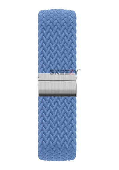 Sneezy Huawei Watch Gt5 46mm İle Uyumlu 22mm Metal Klips Solo Fiberlink Örgü Kordon